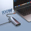 Ldnio 6 In 1 Type-C HUB Adapter 4K HD Grey Accessories > USB Hub