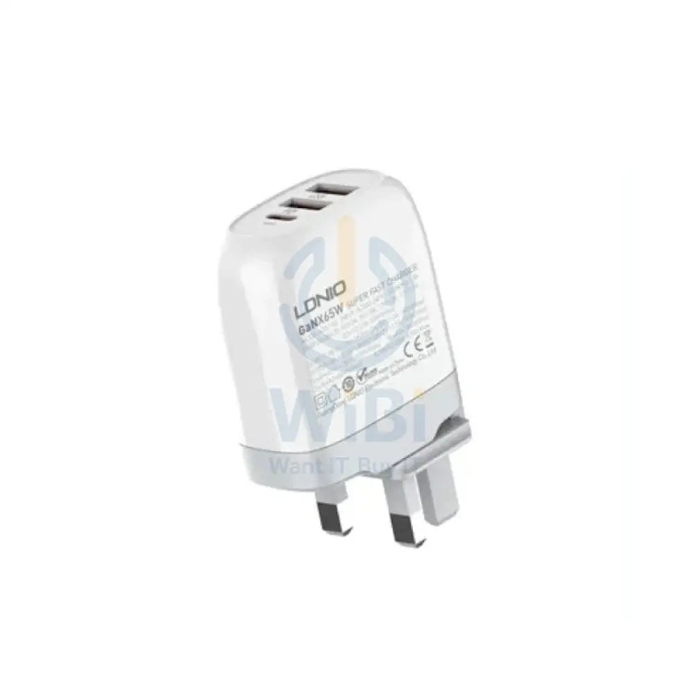 LDNIO 65W GaN Super Fast Charger with Lightning Cable - A3511Q-IP Accessories > Power Adapters