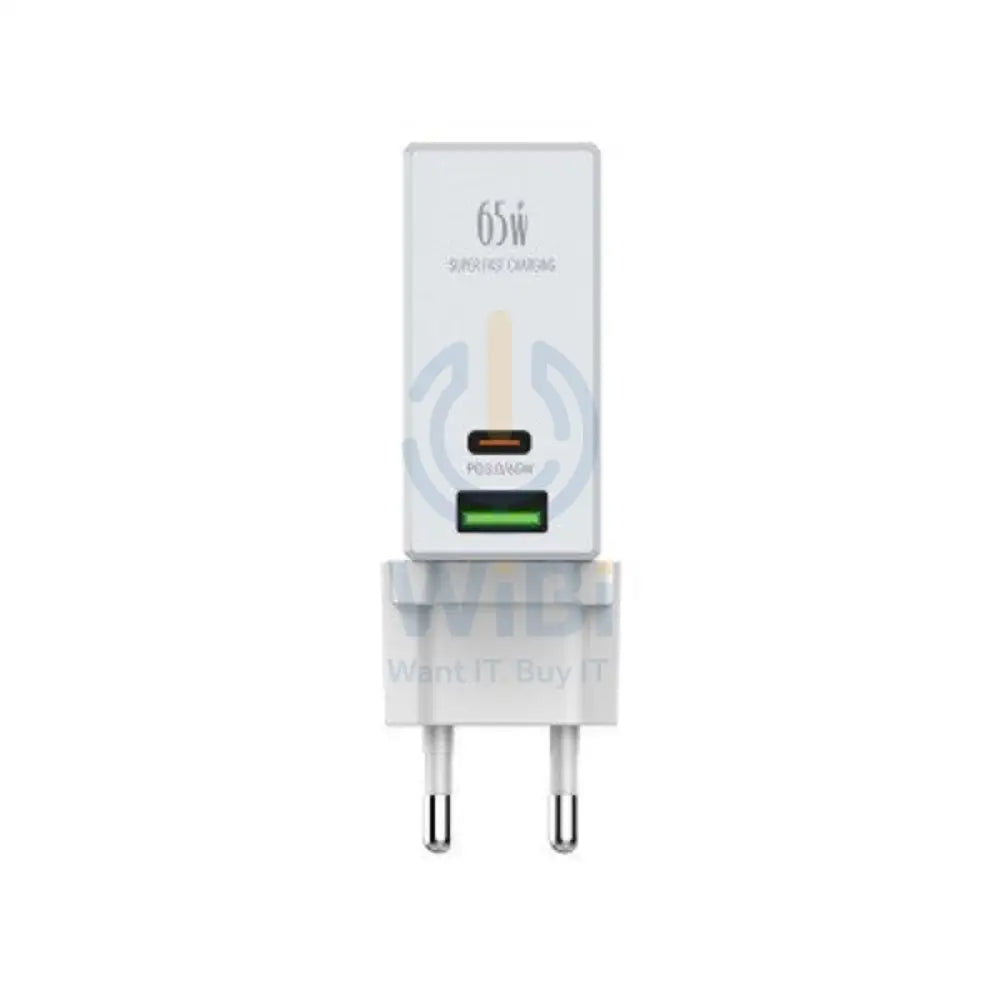 LDNIO A2620C Fast Wall Charger - 65W / USB-A / Type-C / White Accessories > Power Adapters