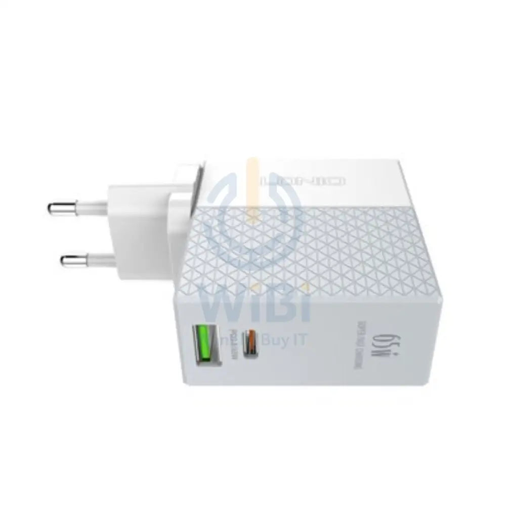 LDNIO A2620C Fast Wall Charger - 65W / USB-A / Type-C / White Accessories > Power Adapters
