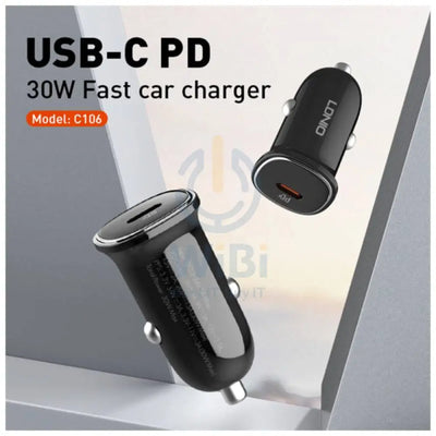 لدنيو C106 C106 PD سوبر سريع  شاحن  سيارة شواحن - 30 واط / يو اس بي/ أسود اكسسوارات > هواتف  تابلت > هواتف > سيارات