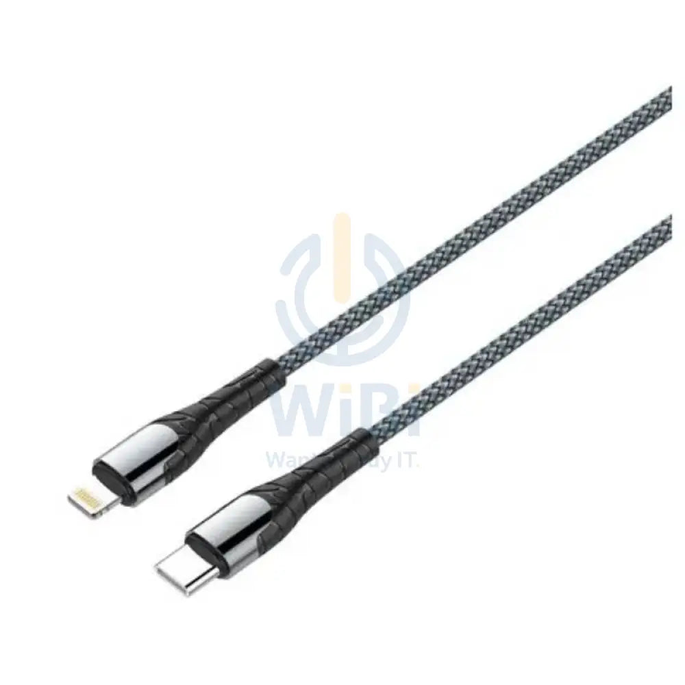 LDNIO LC111 Fast Charging Data Cable - 30W / 1 Meter / Type-C / Lightning / Grey Accessories > Cables & Converters >