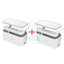 Ldnio Management Power Strip Box with 5 Outlets Power Socket - 5 Way / USB / 2 Meters / White - Pack of 2