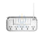 Ldnio Management Power Strip Box with 5 Outlets Power Socket - 5 Way / USB / 2 Meters / White - Pack of 2