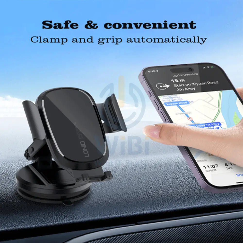 LDNIO MW21-1 Car Mount Wireless Charging - 15W / Black Accessories > Mobiles & Tablets > Mobiles > Car Chargers