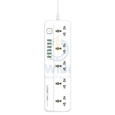 Ldnio Outlets Universal Power Strip - 5 Way / 6 x USB-A / White Accessories > Power > Power Protection > Surge Protector