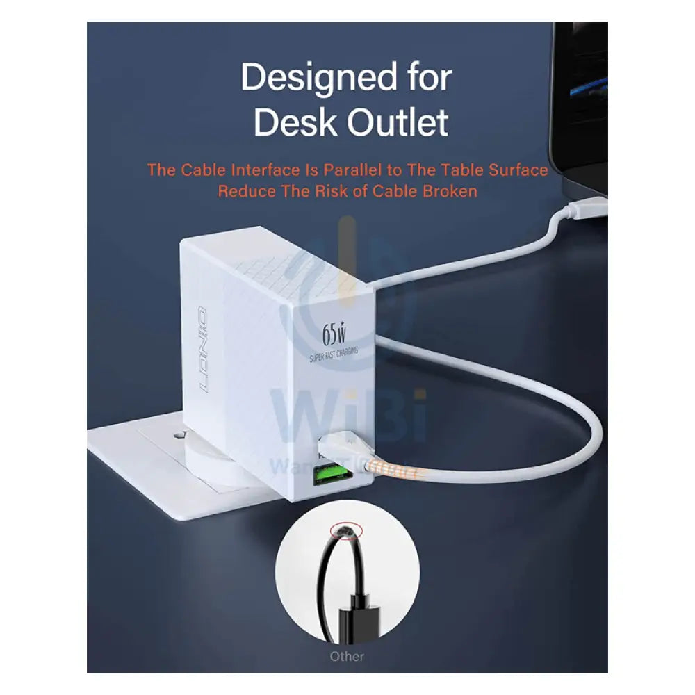 LDNIO PD Mini Quick Charger - 65W / USB Type-C / White