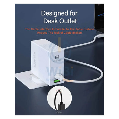 LDNIO PD Mini Quick Charger - 65W / USB Type-C / White