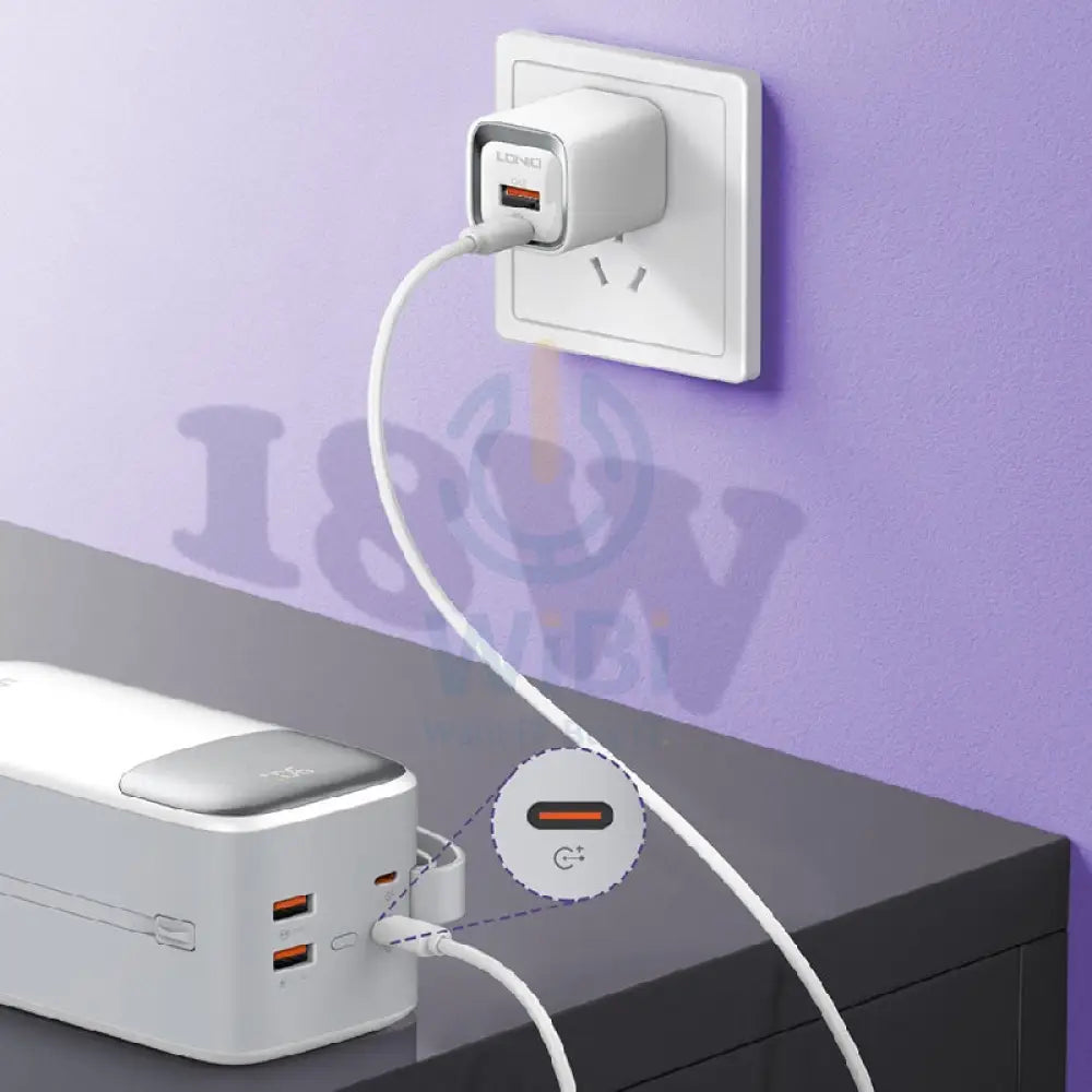 Ldnio PQ50 Fast Charging Power Bank - 50,000mAh / 22.5W / White Accessories > Power Bank