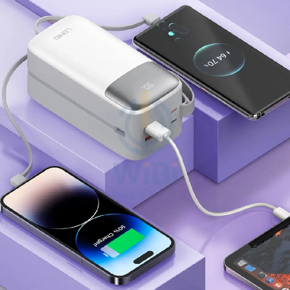 Ldnio PQ50 Fast Charging Power Bank - 50,000mAh / 22.5W / White Accessories > Power Bank