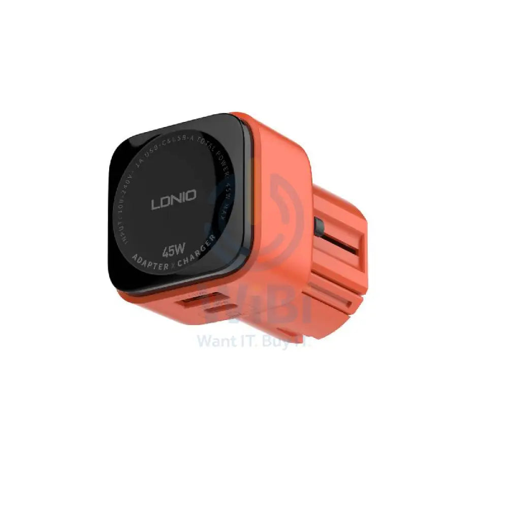 LDNIO Q2420 Ultra-Fast Charging Global Universal Adapter Charger - 45W / Orange/Black Accessories > Power Adapters