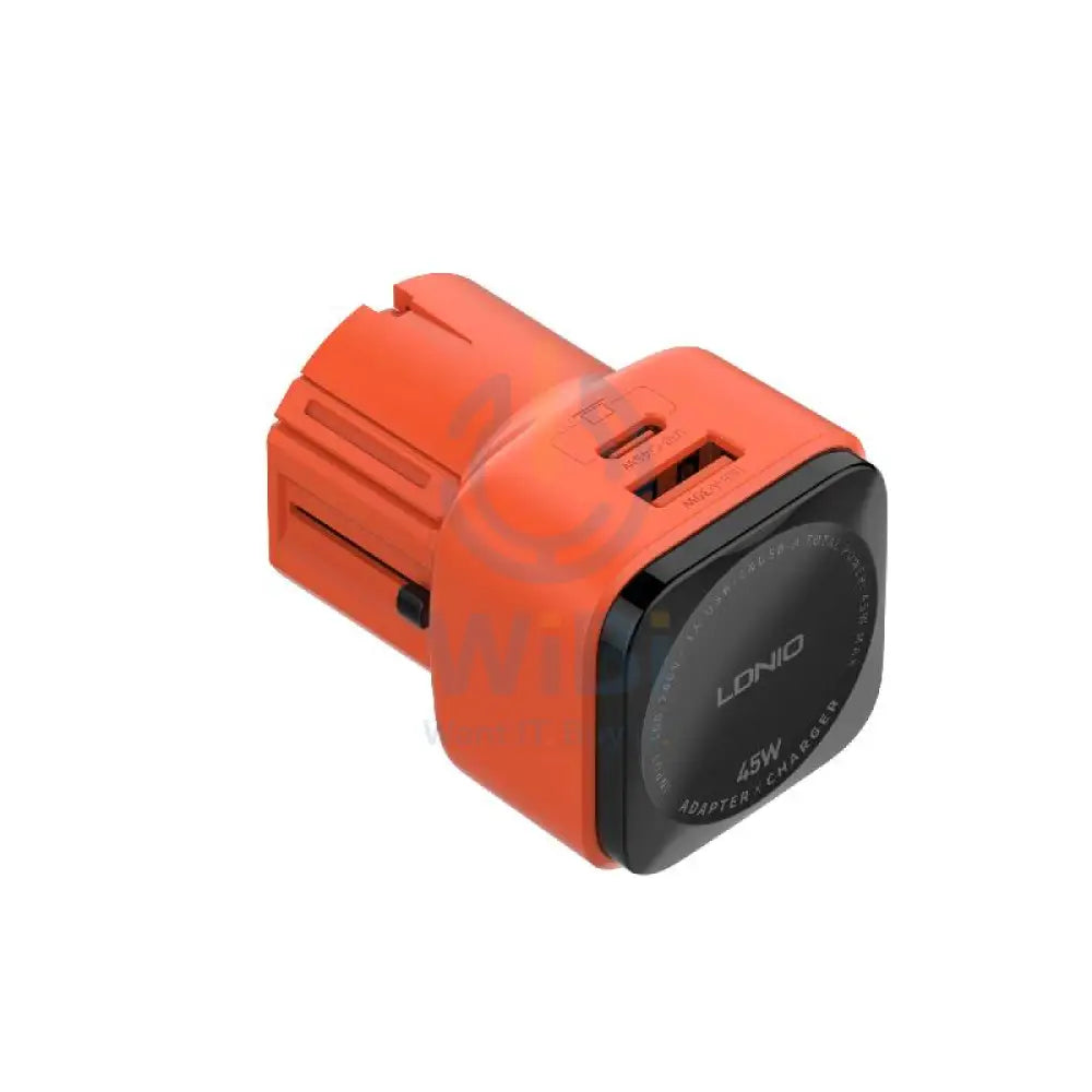 LDNIO Q2420 Ultra-Fast Charging Global Universal Adapter Charger - 45W / Orange/Black Accessories > Power Adapters