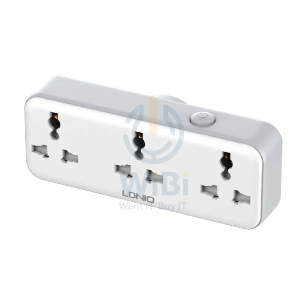 Ldnio SC3317 3 Extension Universal Outlet Rotatable Plus Power Socket - White Accessories > Power > Power Protection >