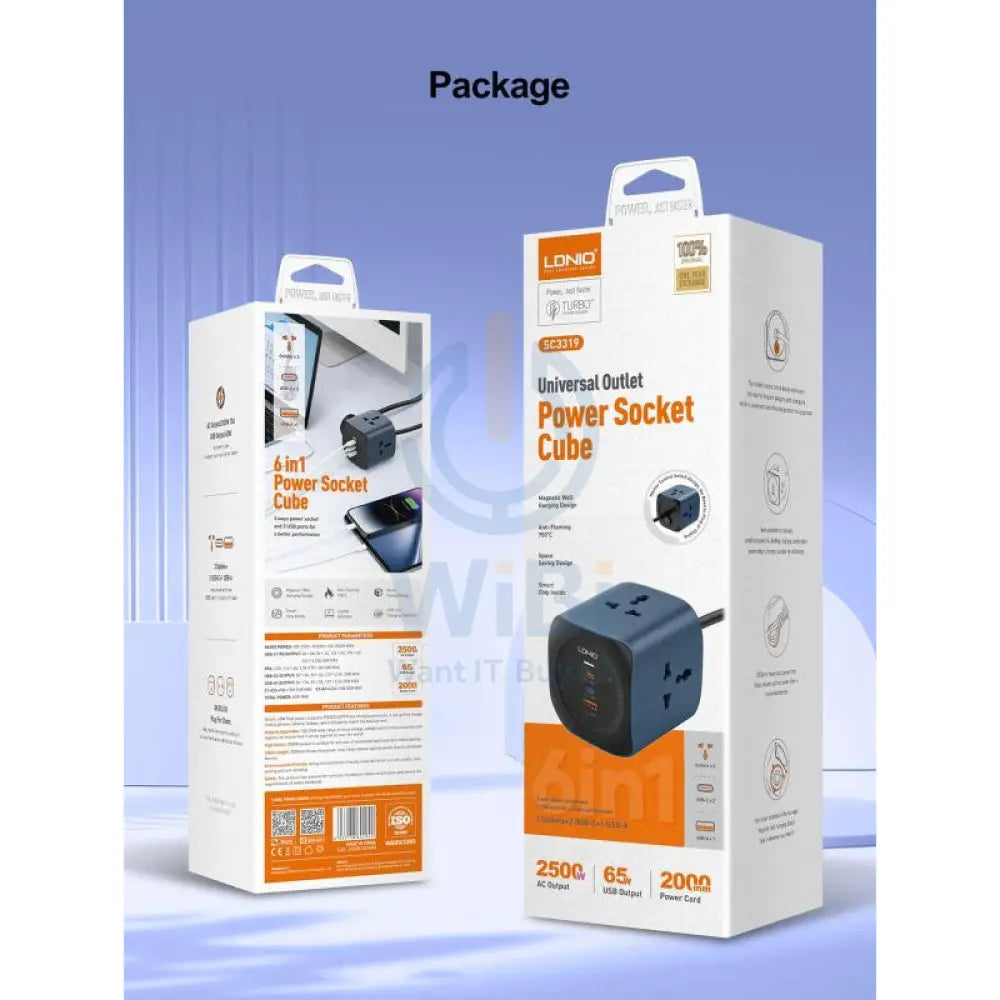 لدنيو SC3319 المكعب العالمي SC3319 طاقة  - أزرق اكسسوارات > طاقة حماية > واقيمقبس زيادة التيار الكهربائي