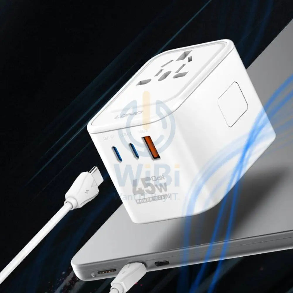 LDNIO Z8 Universal GaN Fast Charger Travel Adapter - 45W / White Accessories > Power Adapters