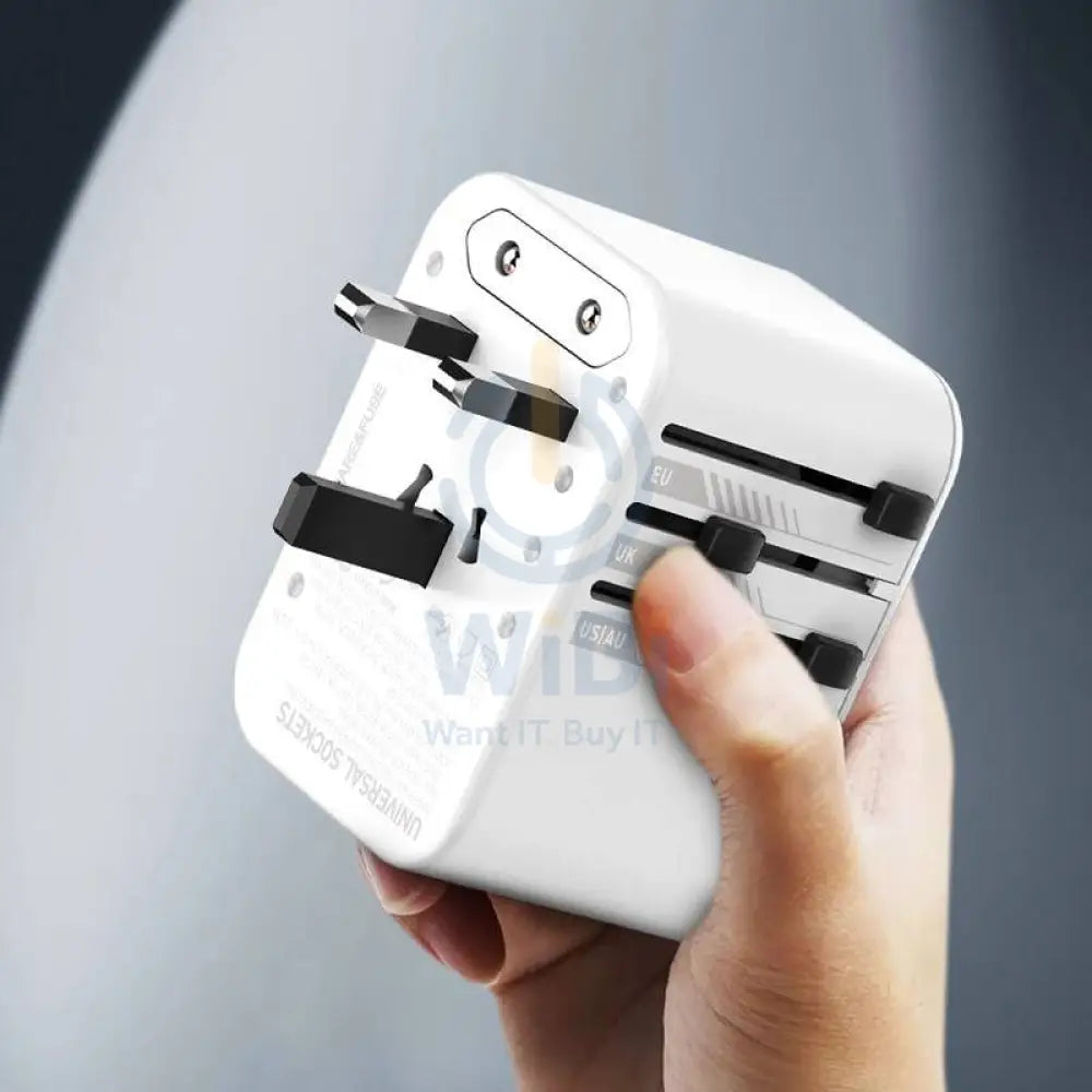 LDNIO Z8 Universal GaN Fast Charger Travel Adapter - 45W / White Accessories > Power Adapters