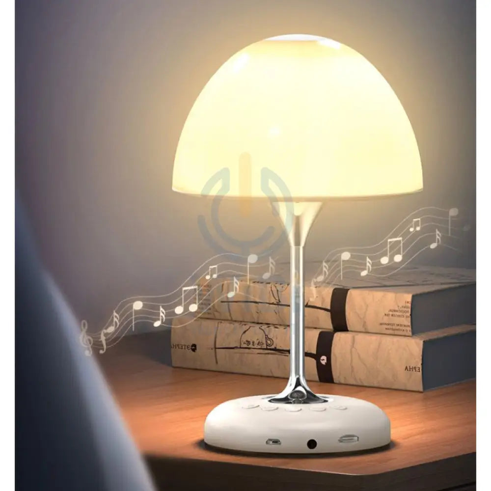 LEEDOR FM Remote Control Desk Lamp Wireless Speaker 5W / Bluetooth / White Accessories > Audio > Speakers