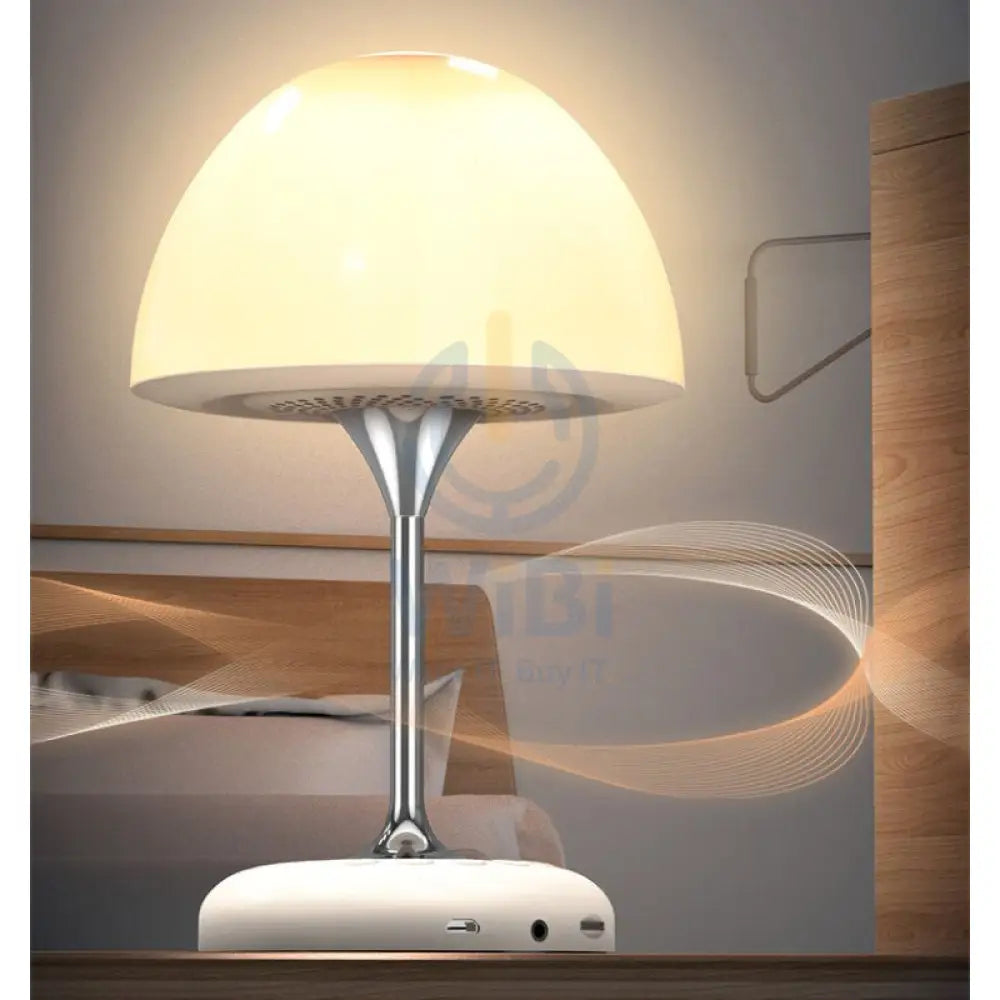 LEEDOR FM Remote Control Desk Lamp Wireless Speaker 5W / Bluetooth / White Accessories > Audio > Speakers