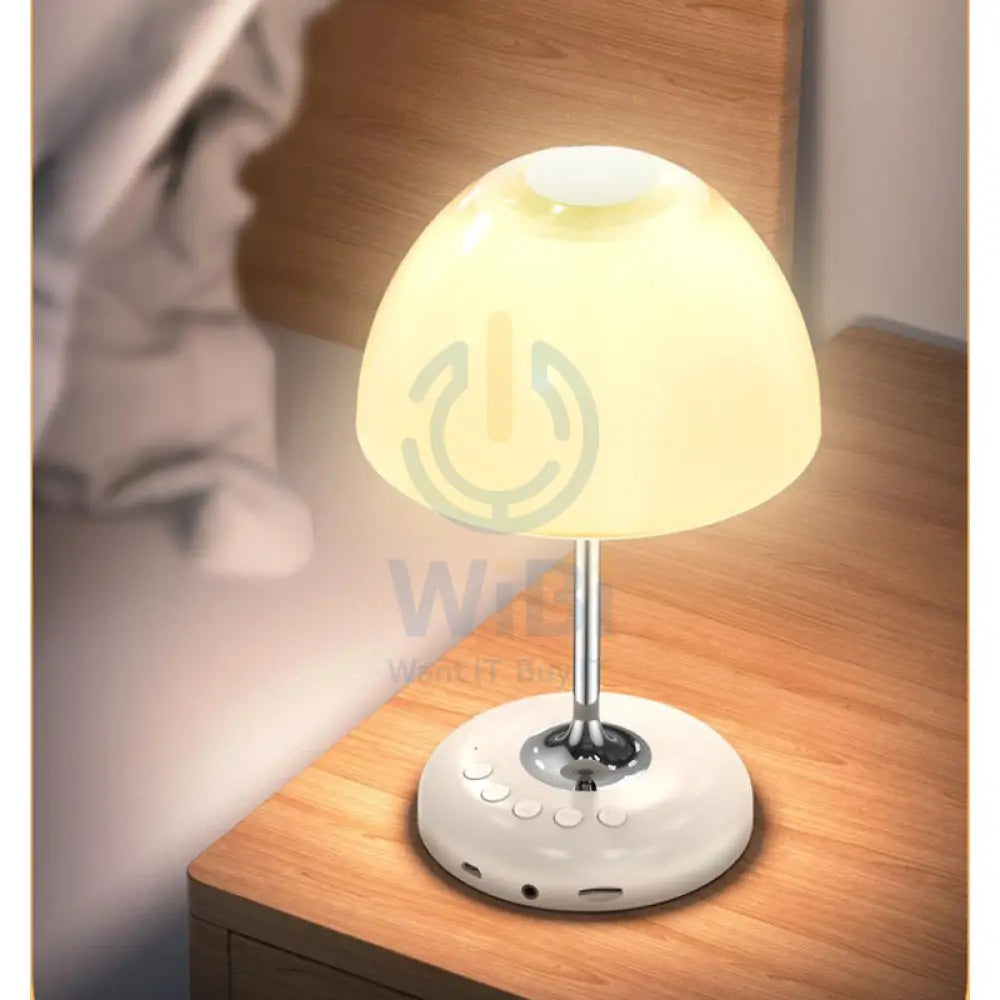 LEEDOR FM Remote Control Desk Lamp Wireless Speaker 5W / Bluetooth / White Accessories > Audio > Speakers