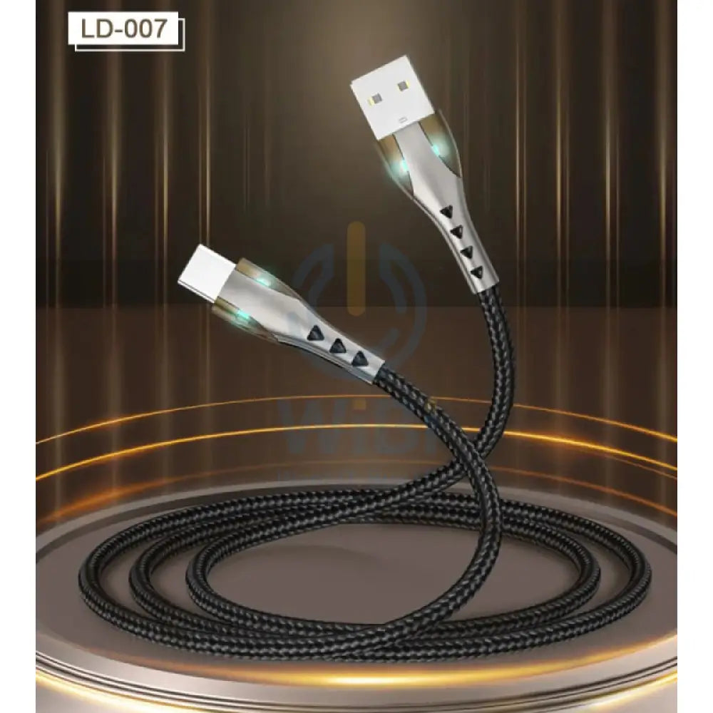 LEEDOR LD-007L Data Cable - 1 Meter / USB-A to USB-C - Black Accessories > Cables & Converters > Cables