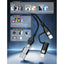 LEEDOR LD 008Q 4 in 1 Fast Charging data Cable 100W / 1.2 Meter / USB C / Lightning / USB A Black Accessories > Cables
