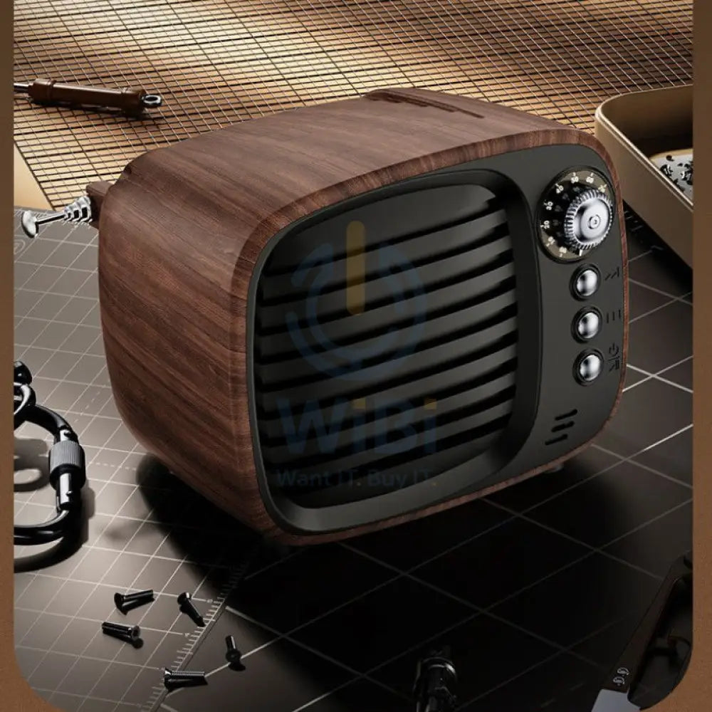 LEEDOR Mini Wood Wireless Speaker 5W / Bluetooth / Black Accessories > Audio > Speakers