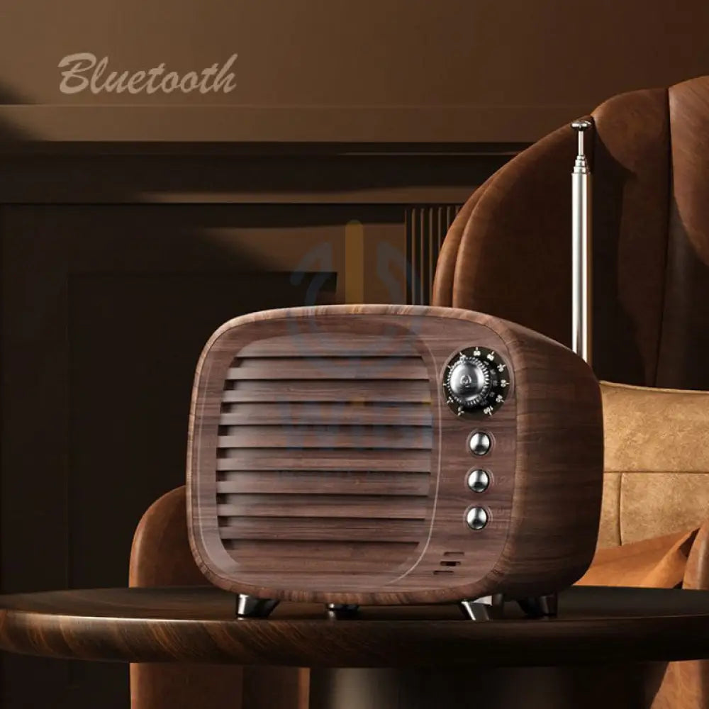 LEEDOR Mini Wood Wireless Speaker 5W / Bluetooth / Brown Accessories > Audio > Speakers