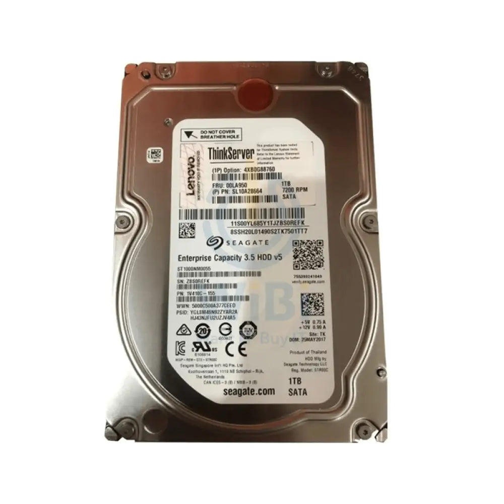 Lenovo 1TB SATA Hard Drive - 1TB / 3.5-inch / SATA / 7200 RPM / 6Gbps / Open Box