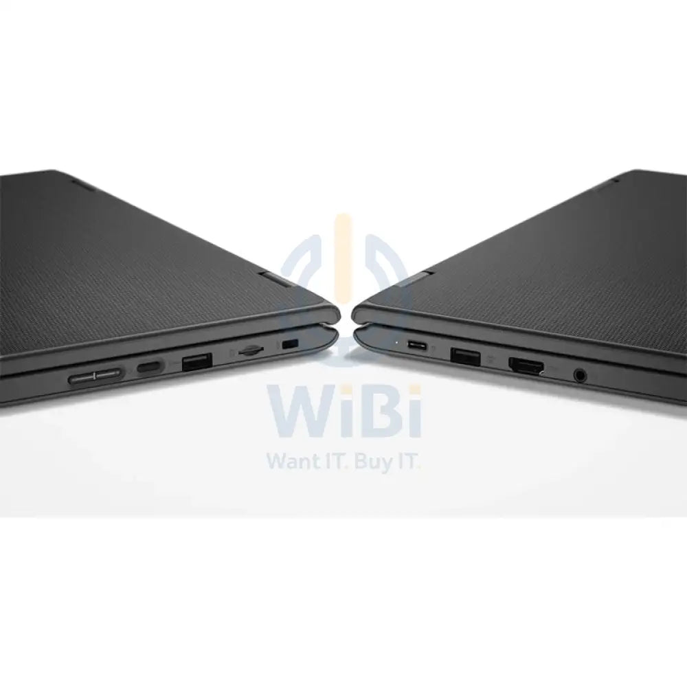 Lenovo 300e 2-in-1 Laptop (2nd Gen) - 11.6" HD Multi-Touch / Celeron / 4GB / 128GB eMMC / Win 10 Pro / 1YW / Arabic/English / Black - Laptop