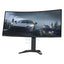 Lenovo G34w-30 Ultra-Wide Curved Gaming Monitor - 34.0’’ WQHD / 0.5ms / 165Hz / HDMI 2.0 / DisplayPort 1.4 / AMD