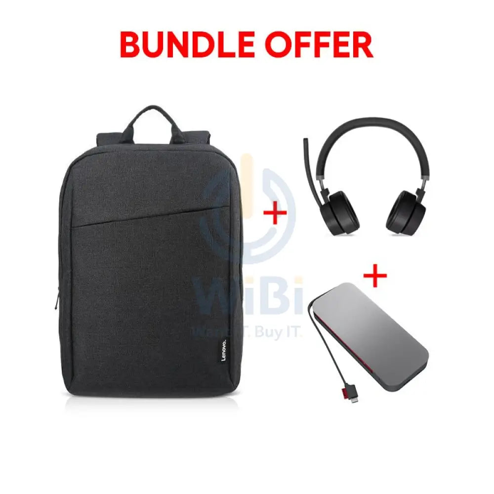 Lenovo Go USB-C Laptop Power Bank - 20000 mAh + Lenovo B210 Casual Backpack - 15.6-inch + Lenovo Go Wireless ANC