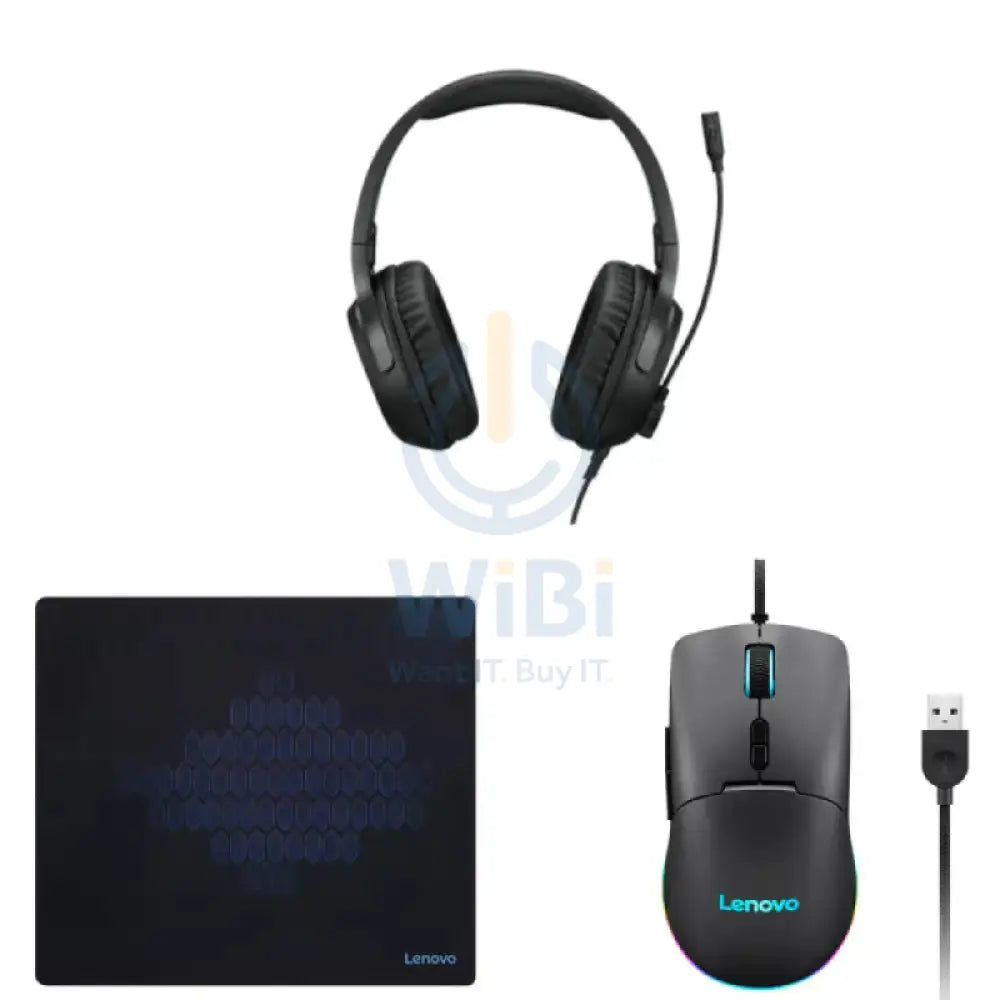Lenovo H110 Headphone / M210 Mouse / Cloth Mouse Pad - Bundle Offer