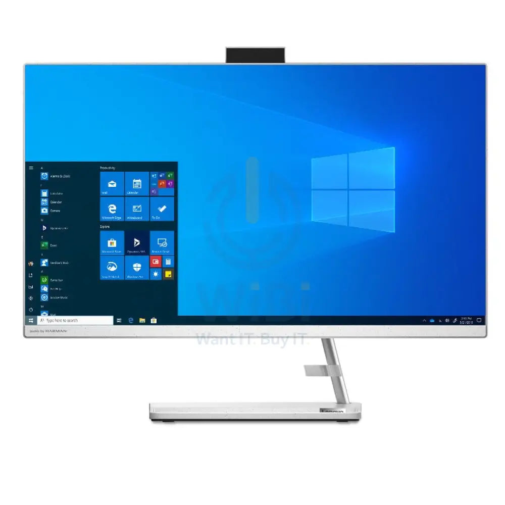 جهاز كمبيوتر  المتكامل لينوفو إيديا سنتر جهاز كمبيوتر  آي 7  32 جيجابايت  سعة تخزين 250 جيجابايت ( إس إس دي NVMe م.2) / شاشة 27.0 بوصة بدقة FHD لا تعمل باللمس في جي إيه  2 جيجابايت في جي إيه  ويندوز 10 برو  ضمان سنة  أبيض  كمبيوتر مكتبي