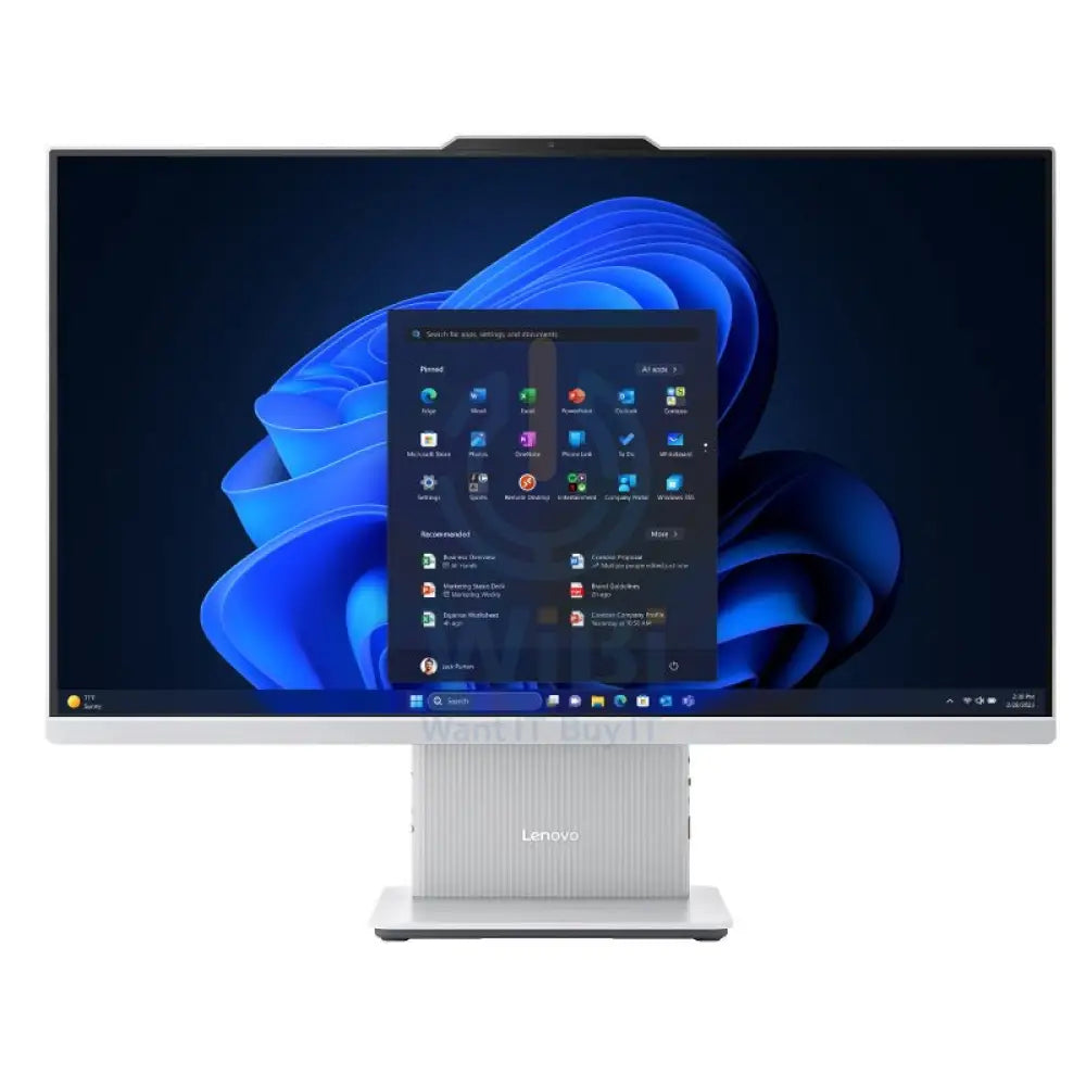 لينوفو إيديا سنتر الجيل التاسع المتكامل جهاز كمبيوتر - آي 5 / 64 جيجابايت / 1 تيرابايت (NVMe م.2 إس إس دي) / 23.8 بوصة FHD لا تعمل باللمس / ويندوز 11 برو / ضمان سنة / سحابة رمادي