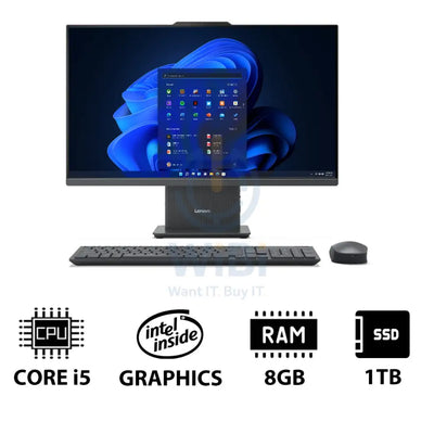 Lenovo IdeaCentre Gen 9 AIO PC - i5 / 8GB / 1TB (NVMe M.2 SSD) / 23.8’’ FHD Non-Touch / Win 11 Pro / 1YW / Luna Grey