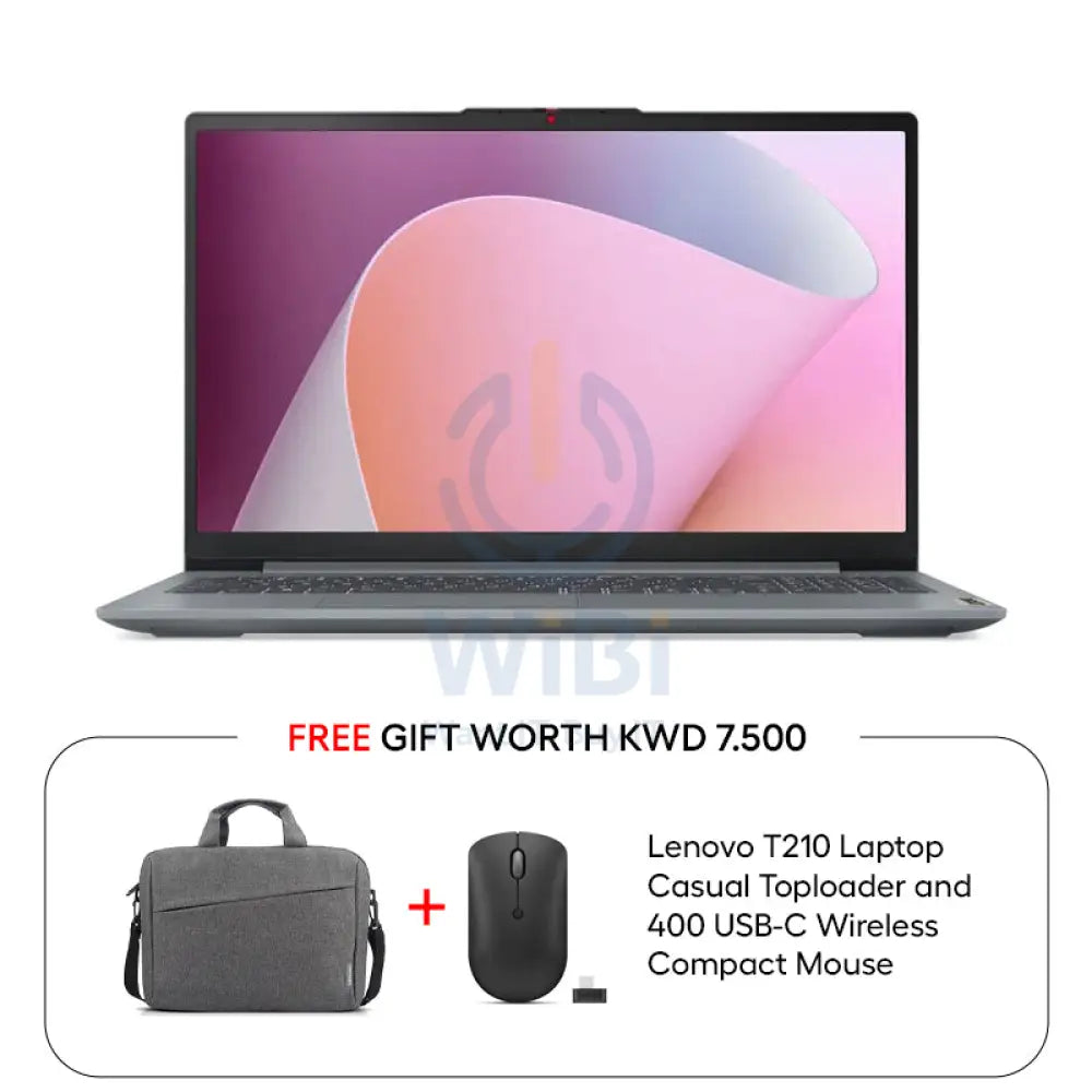 لينوفو ايديا باد نحيف  الجيل 8 - 15.6 بوصة FHD / آي 3 / 8 جيجابايت / 1 تيرابايت (NVMe م.2 إس إس دي) / دوس (بدون نظام تشغيل) / ضمان سنة  الإنجليزية / القطب الشمالي