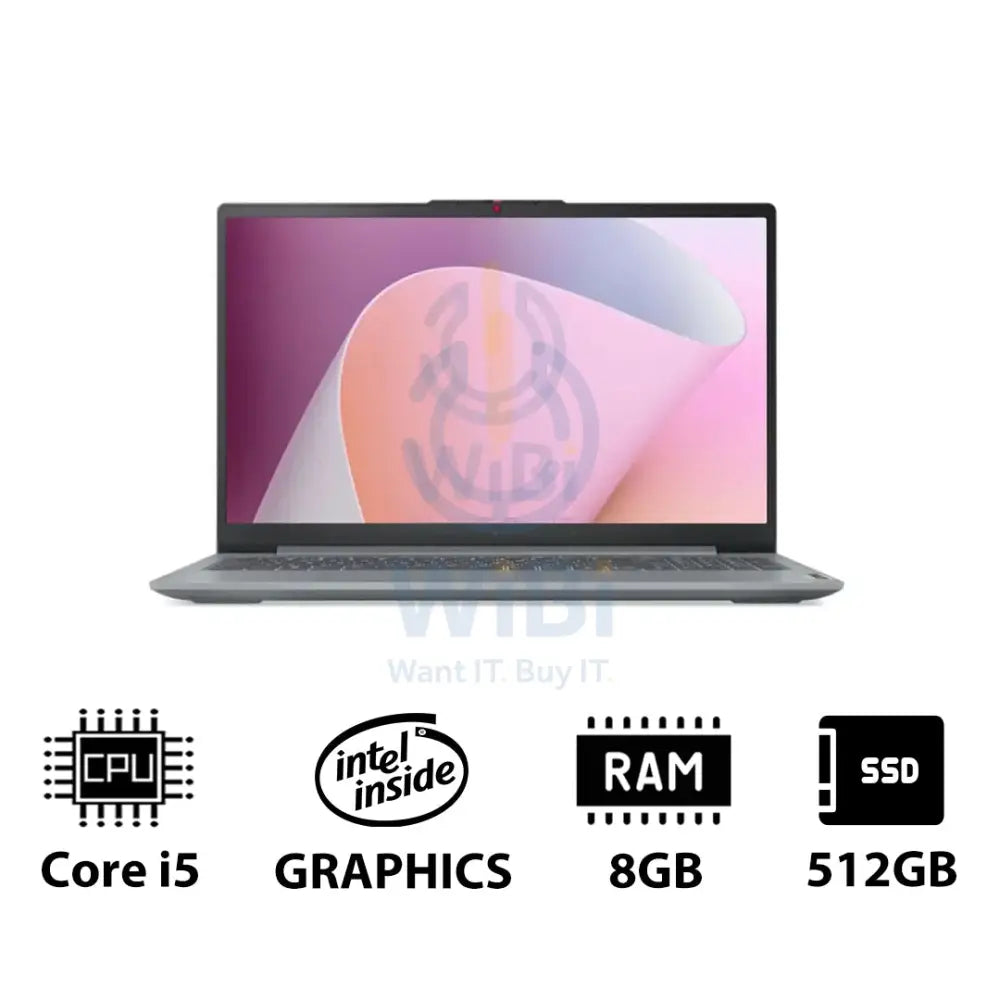 لينوفو ايديا باد نحيف  الجيل 3نحيف  الجيل 8 - 15.6 بوصة FHD / آي 5 / 8 جيجابايت / 512 جيجابايت (NVMe م.2 إس إس دي) / دوس (بدون نظام تشغيل) / ضمان سنة  الإنجليزية / القطب الشمالي