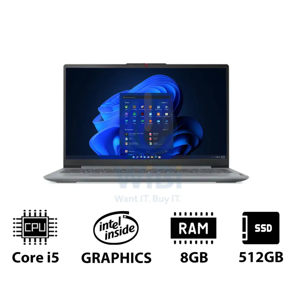 Lenovo IdeaPad Slim 3 Gen 8 - 15.6’’ FHD / i5 / 8GB / 512GB (NVMe M.2 SSD) / Win 11 Pro / 1YW / English / Arctic Grey