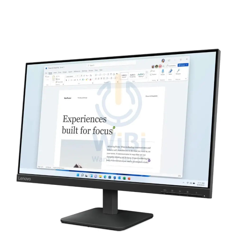 Lenovo L24 4e 23.8’’ FHD IPS Anti Glare / 4ms / Up to 100Hz / D Sub / HDMI 1.4 / Raven Black Monitor Monitors &
