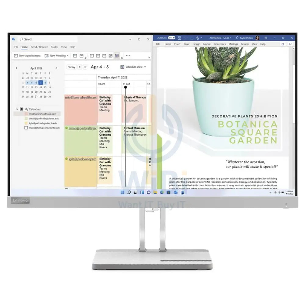 لينوفو L24e-40 - 23.8 بوصة FHD VA / 6 مللي ثانية / D-Sub / إتش دي إم أي / سحابة إتش دي إم أي  رمادي -شاشات  أجهزة العرض > شاشات أجهزة العرض