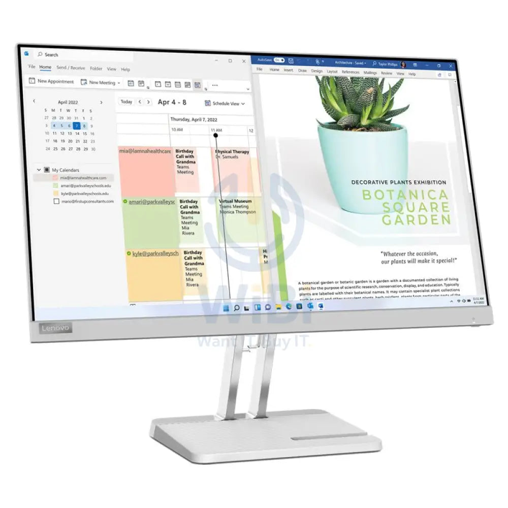 لينوفو L24e-40 - 23.8 بوصة FHD VA / 6 مللي ثانية / D-Sub / إتش دي إم أي / سحابة إتش دي إم أي  رمادي -شاشات  أجهزة العرض > شاشات أجهزة العرض