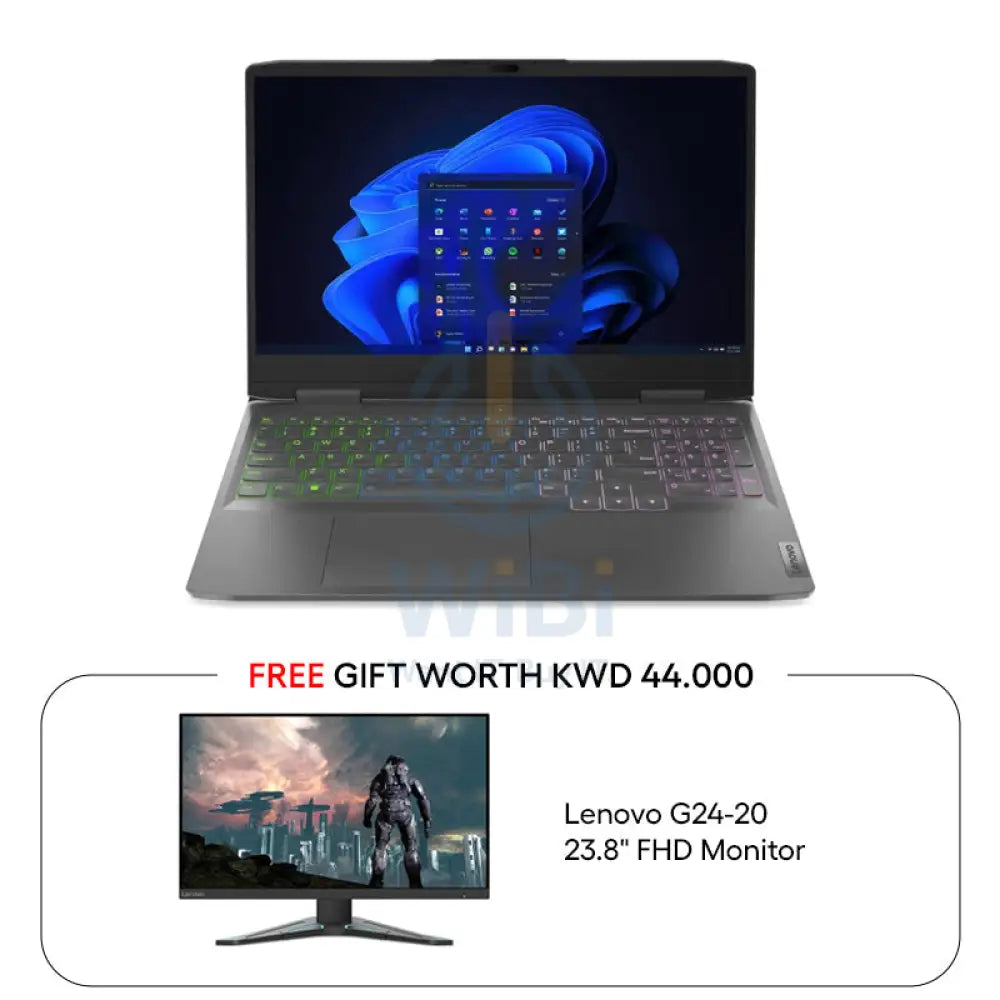 Lenovo LOQ Gen 8 - 15.6’’ FHD / i5 / 8GB / 512GB (NVMe M.2 SSD) / 4GB VGA RTX 2050 / Win 11 Home / 1YW / Arabic/English