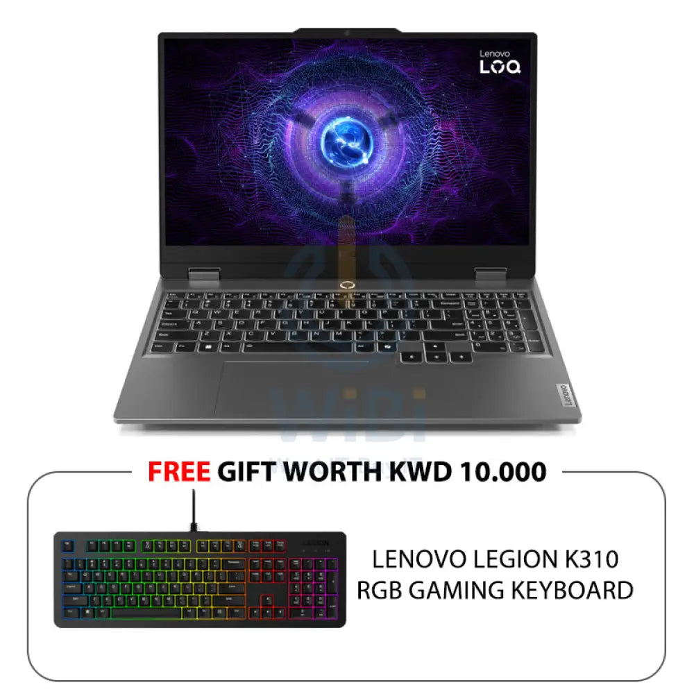 لينوفو وقو الجيل 9 جهاز كمبيوتر - 15.6 بوصة FHD / 15.6 آي 7  FHD / 16 جيجابايت / 512 جيجابايت (NVMe م.2 إس إس دي) / RTX 4060 8 جيجابايت في جي إيه / دوس (بدون نظام تشغيل) / ضمان سنة
