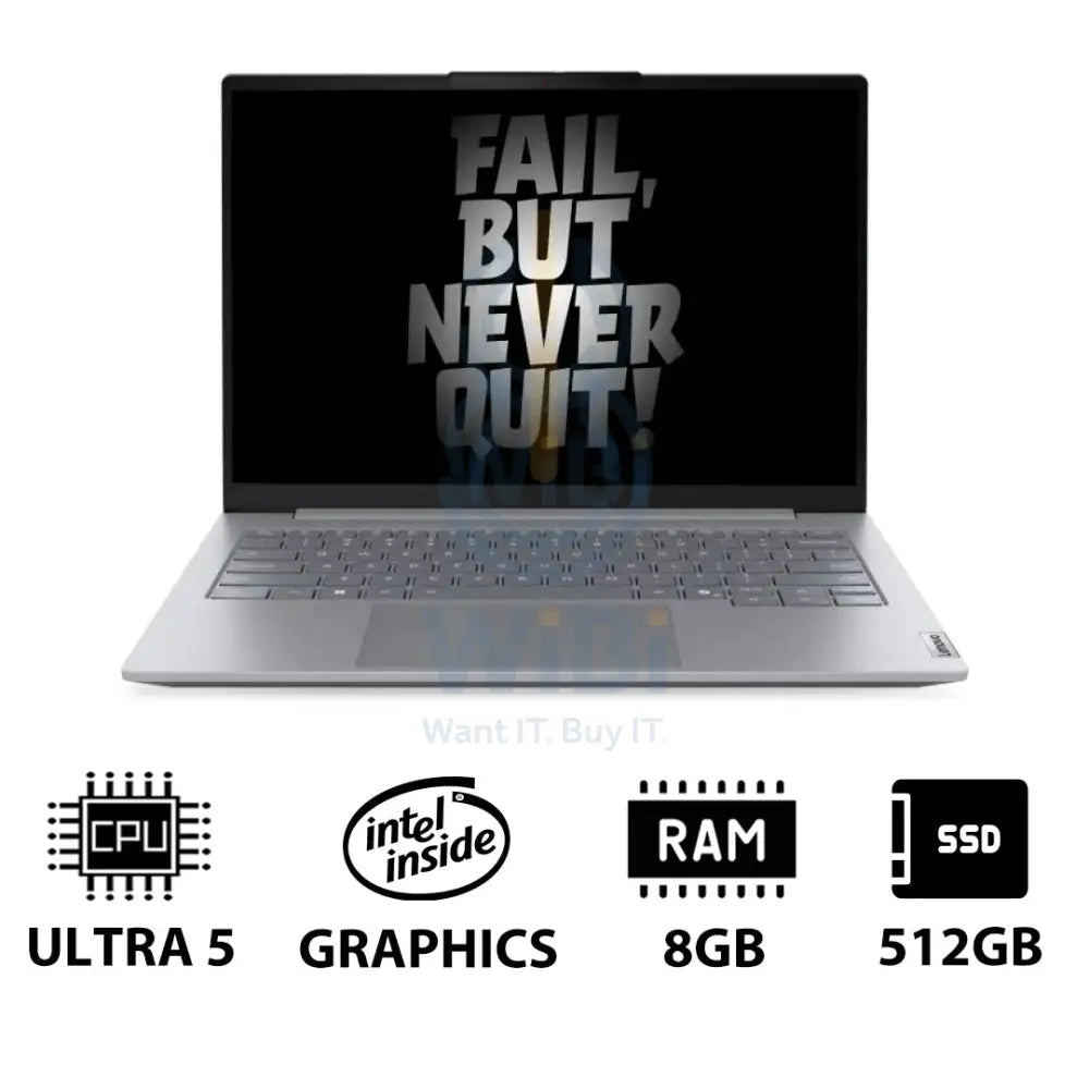 Lenovo ThinkBook 14 G8 14’’ WUXGA / Ultra 5 225U / 8GB / 512GB (NVMe M.2 SSD) / DOS (Without OS) / 1YW / Arabic/English