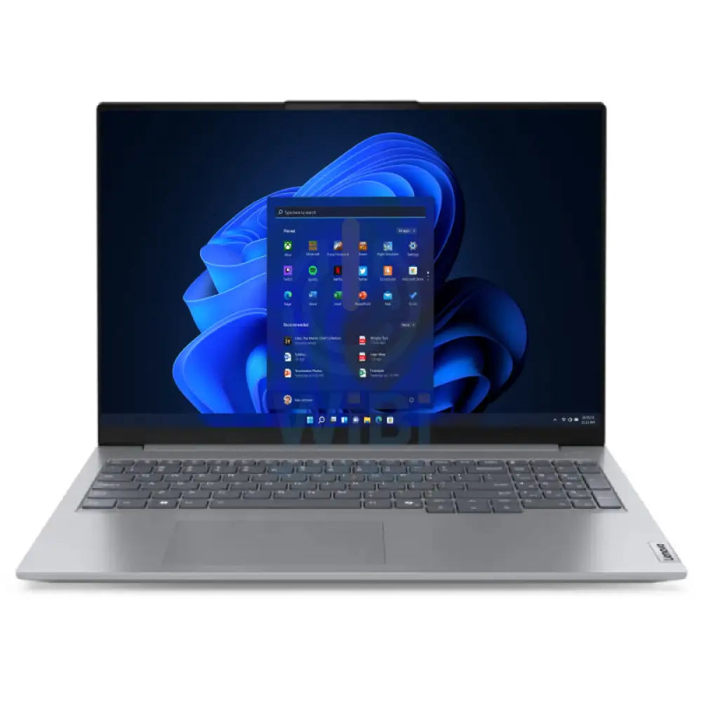 Lenovo ThinkBook 16 G8 - 16" WUXGA / Ultra 9 185H / 16GB / 512GB (NVMe M.2 SSD) / Win 11 Pro / 1YW / Arabic/English / Arctic Grey - Laptop