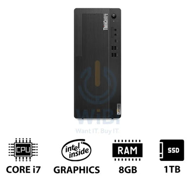 Lenovo ThinkCentre M70t Gen 5 - i7 / 8GB / 1TB (NVMe M.2 SSD) / Win 11 Pro / 1YW - Desktop Desktop & All-In-One PCs >
