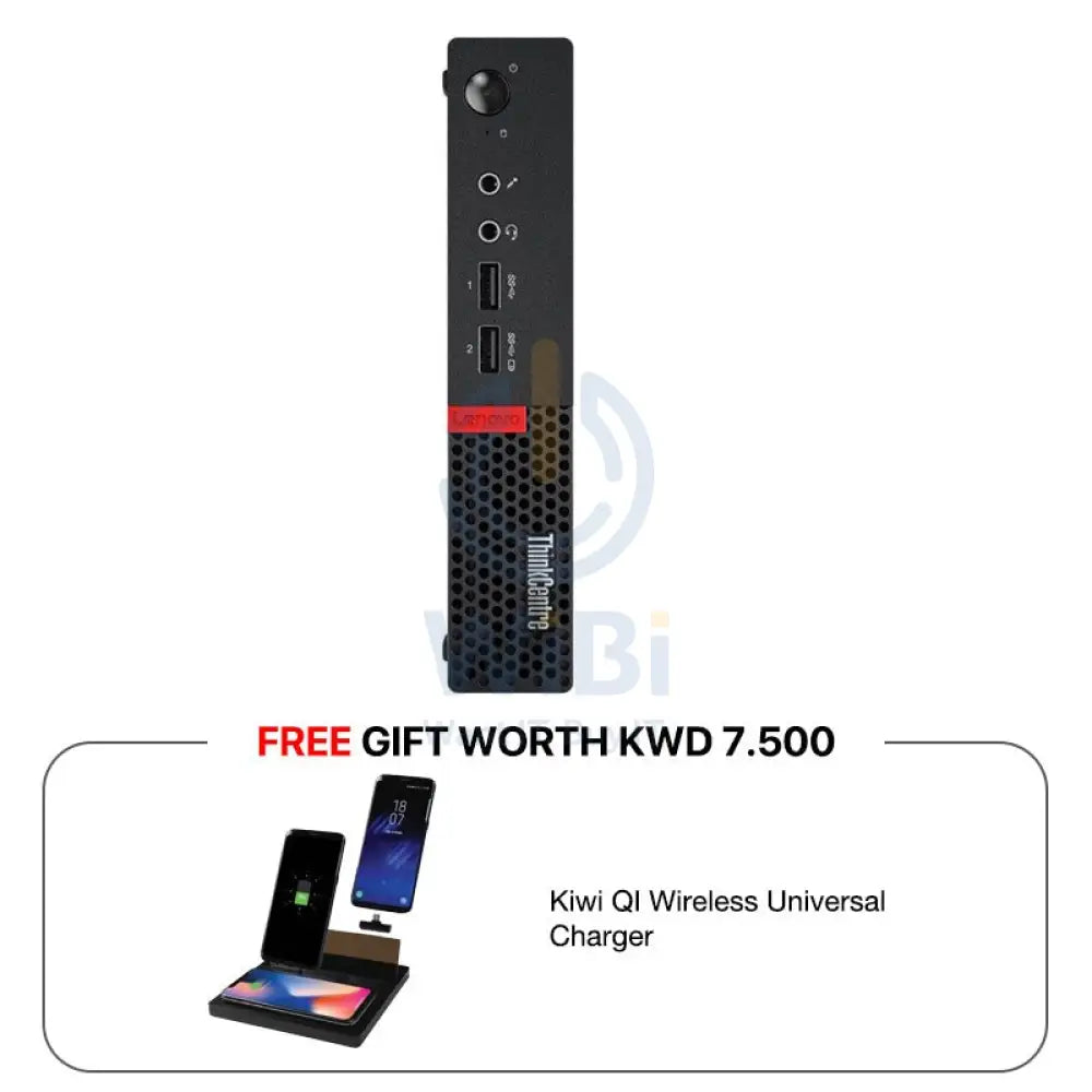 لينوفو ThinkCentre M910Q Tiny - آي 7 / 64 جيجابايت / 1 تيرابايت إس إس دي / ويندوز 10 برو / 6 ميجاوات - كمبيوتر مكتبي