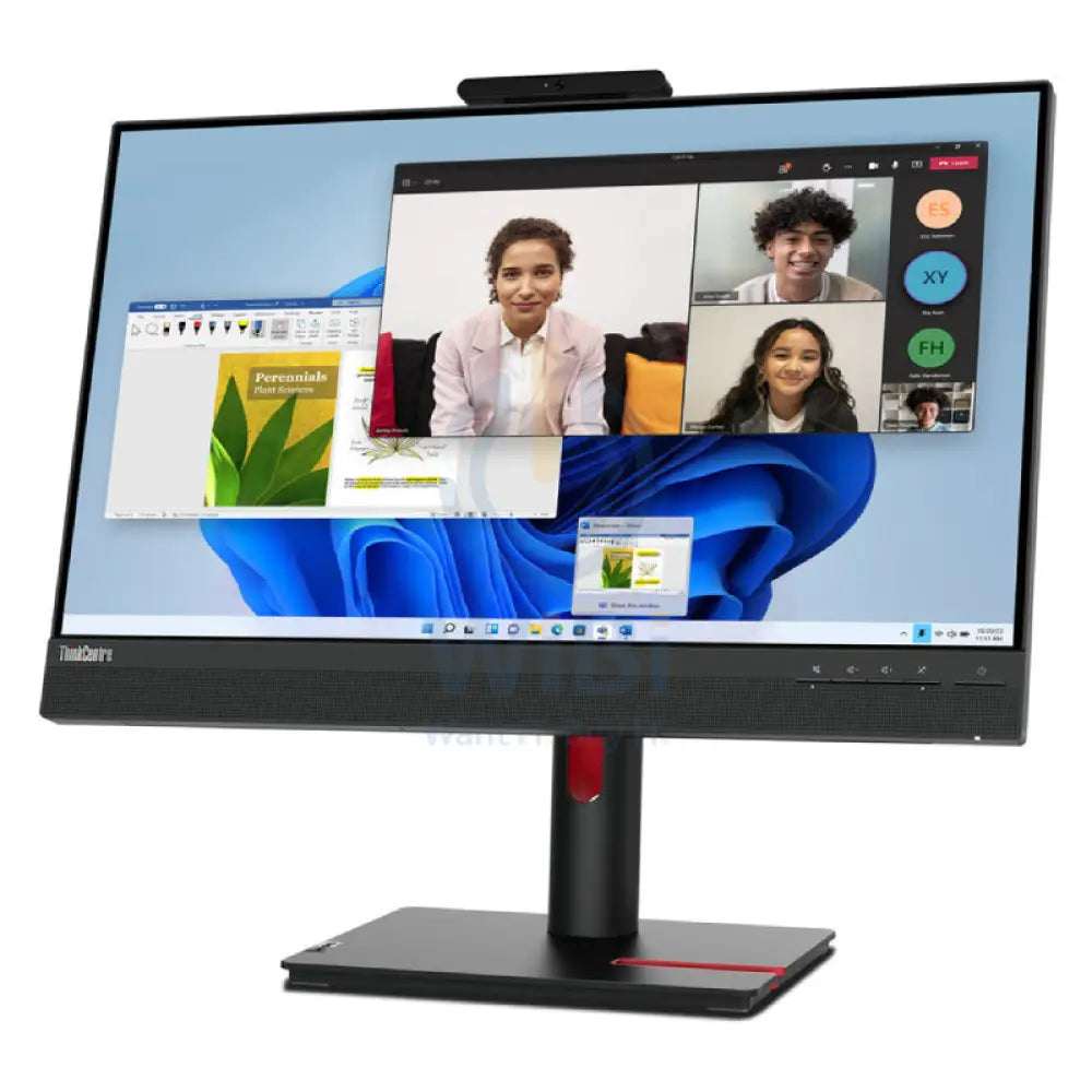 لينوفو ثينك سنتر TIO 24 الجيل 5 - 23.8 بوصة FHD / اللمس / 4 مللي ثانية / إتش دي إم أي 1.4 / منفذ العرض 1.2 / USB3.2 / كاميرا / مكبر الصوت