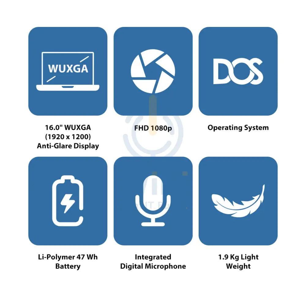 Lenovo ThinkPad E16 Gen 1 - 16.0’’ WUXGA / i5 / 16GB / 512GB (NVMe M.2 SSD) / DOS (Without OS) / Arabic/English / 1YW