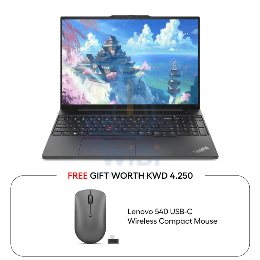 Lenovo ThinkPad E16 Gen 1 - 16.0’’ WUXGA / i5 / 8GB / 1TB (NVMe M.2 SSD) / 2GB VGA / DOS (Without OS) / 1YW